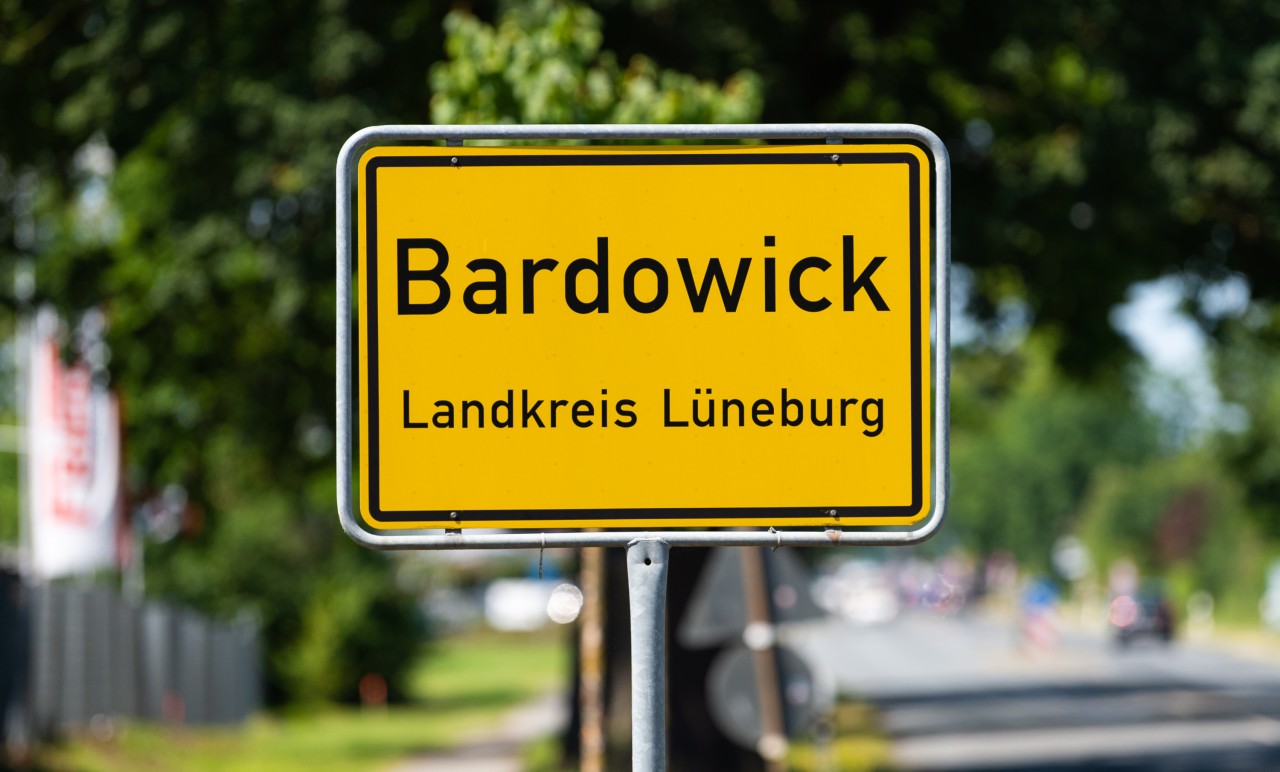 Ortsschild von Bardowick im Landkreis Lüneburg