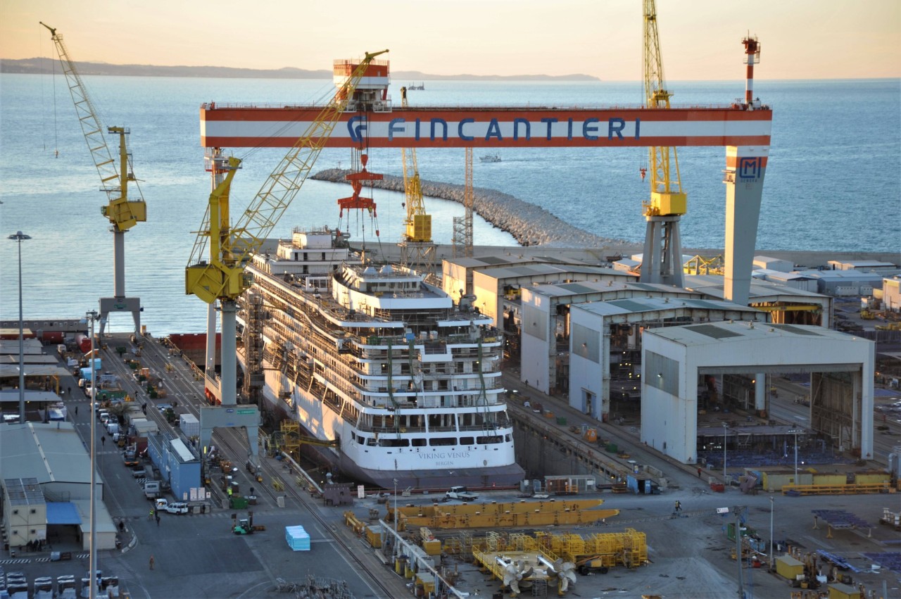 Die Fincantieri Werft in Ancona, Italien: Hier sollen zwei Neubauten von „Mein Schiff“ gebaut werden. 