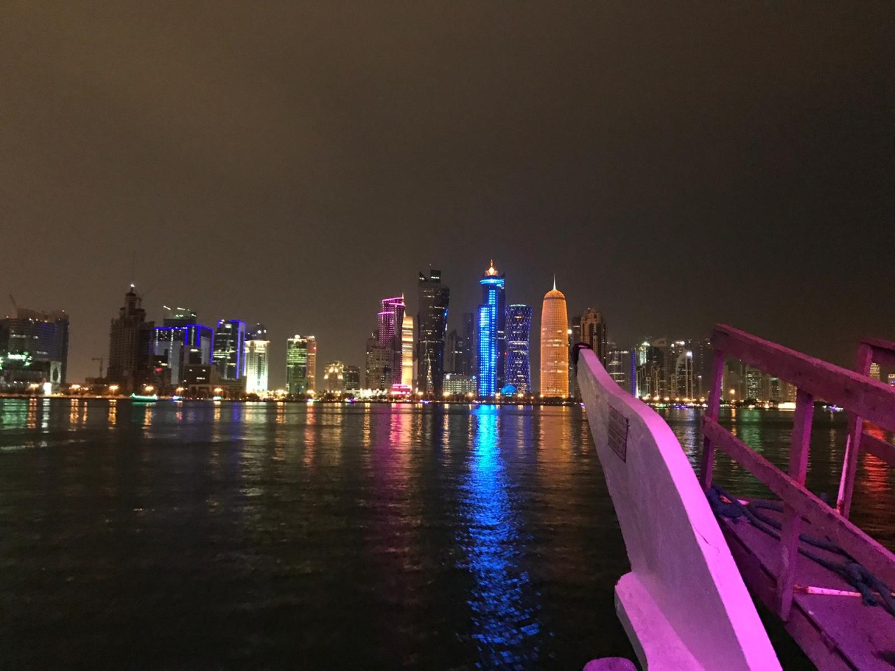 Doha bei Nacht.