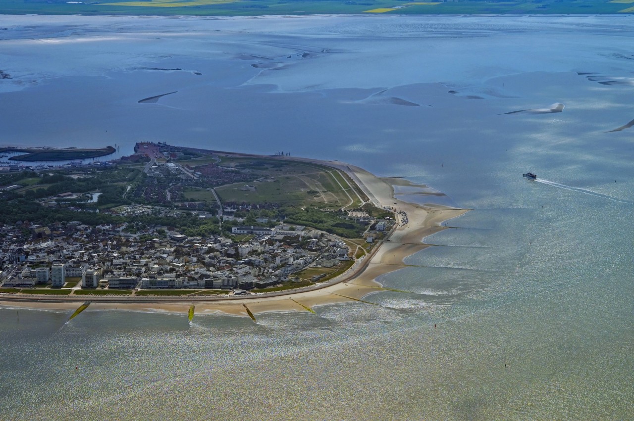Luftaufnahme von Norderney.