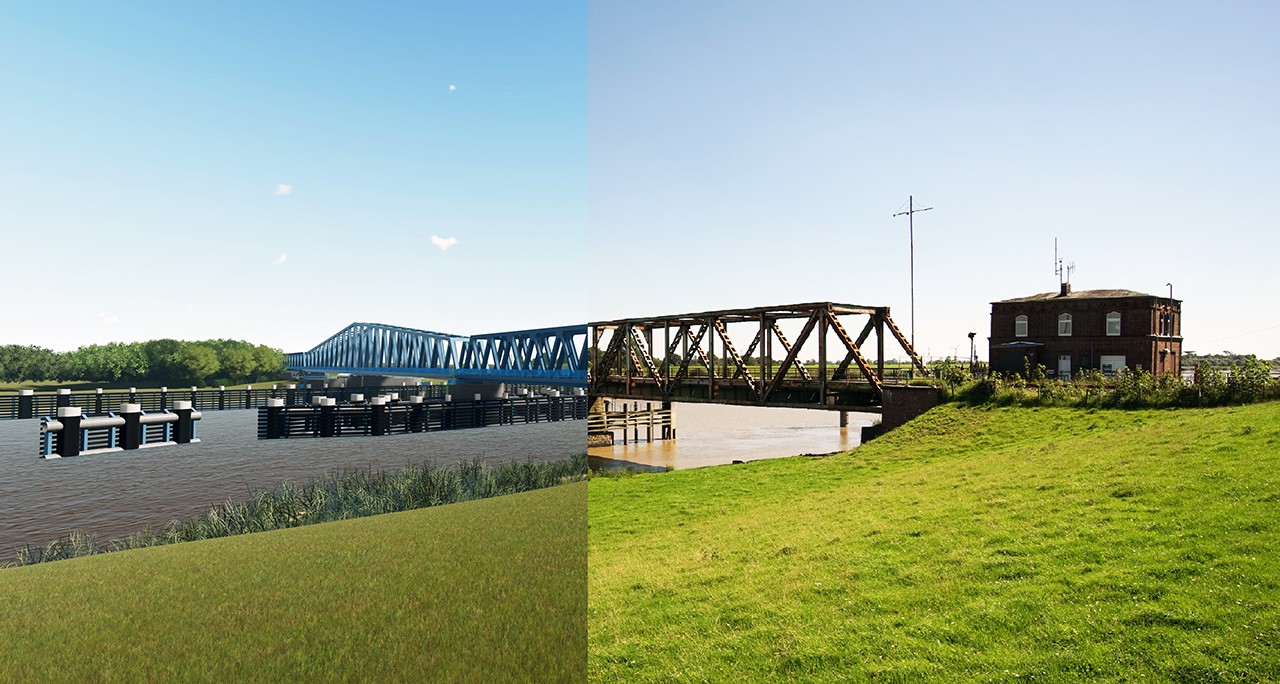 So soll die neue Friesenbrücke aussehen. 