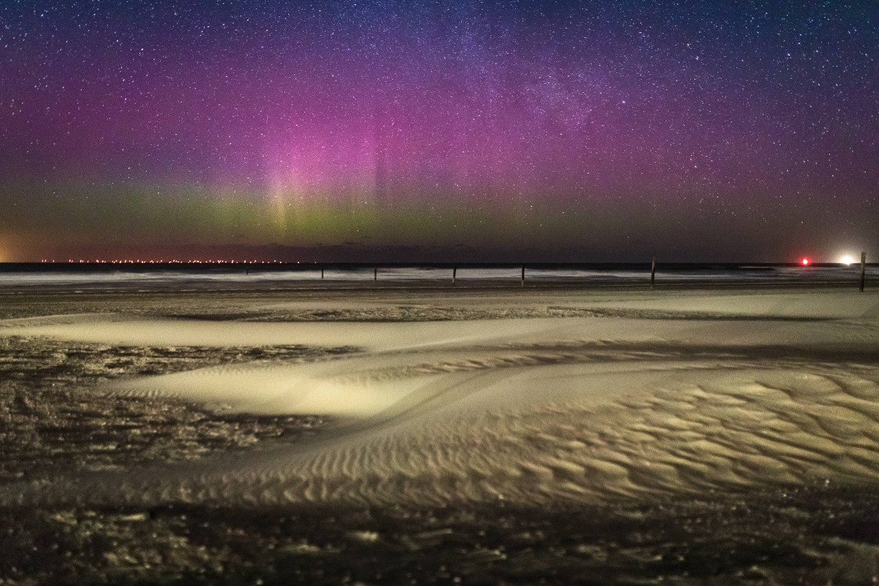 Vor einigen Jahren tanzten die Polarlichter bereits über die Nordsee-Insel Norderney. 