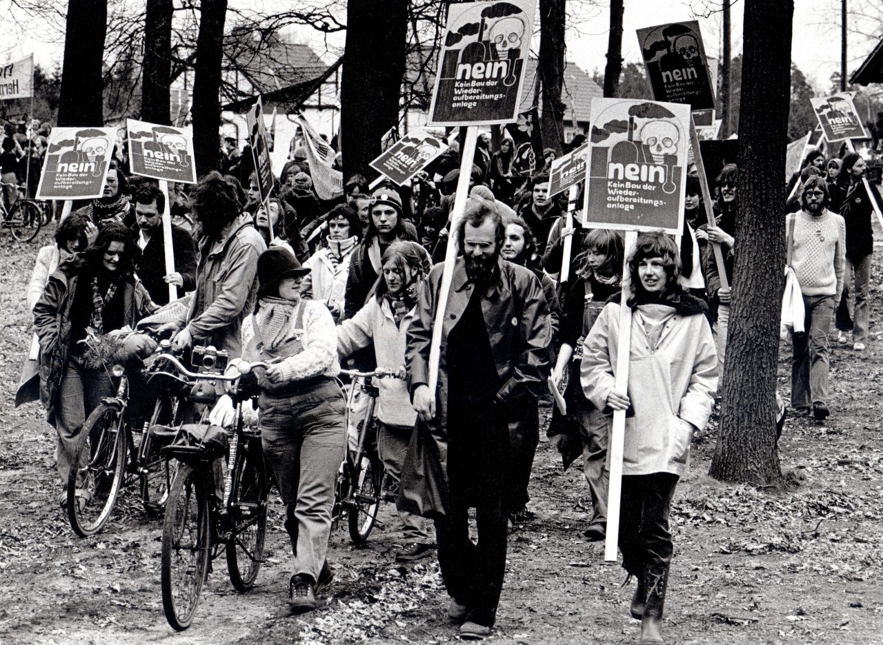 Protest gegen das Endlager Gorleben 1979. 