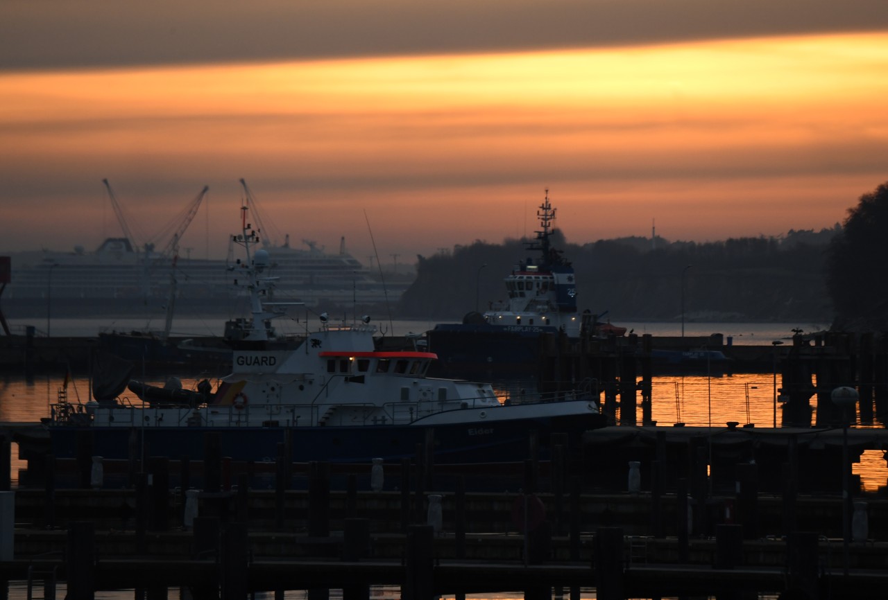 In Sassnitz auf Rügen legte die bekannte Fähre ab.