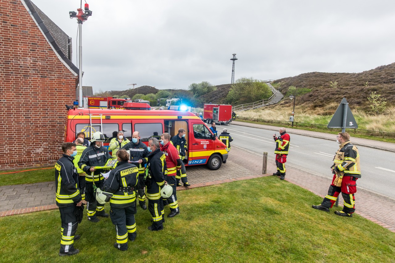 Großeinsatz der Feuerwehr im Norden von Sylt