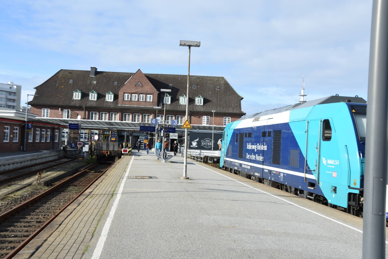Der Bahnhof in Westerland auf Sylt.