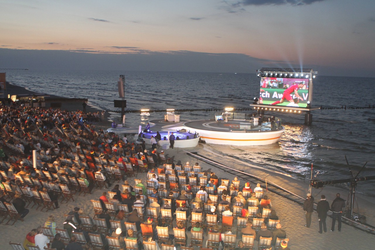 So sah es 2012 am Strand von Usedom-Heringsdorf aus.