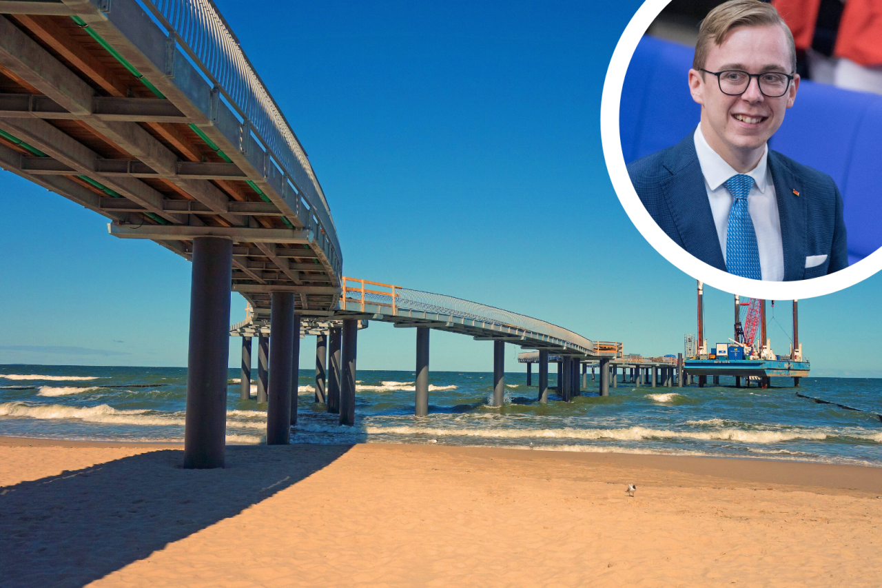 CDU-Politiker Philipp Amthor hat auf Usedom vorbeigeschaut