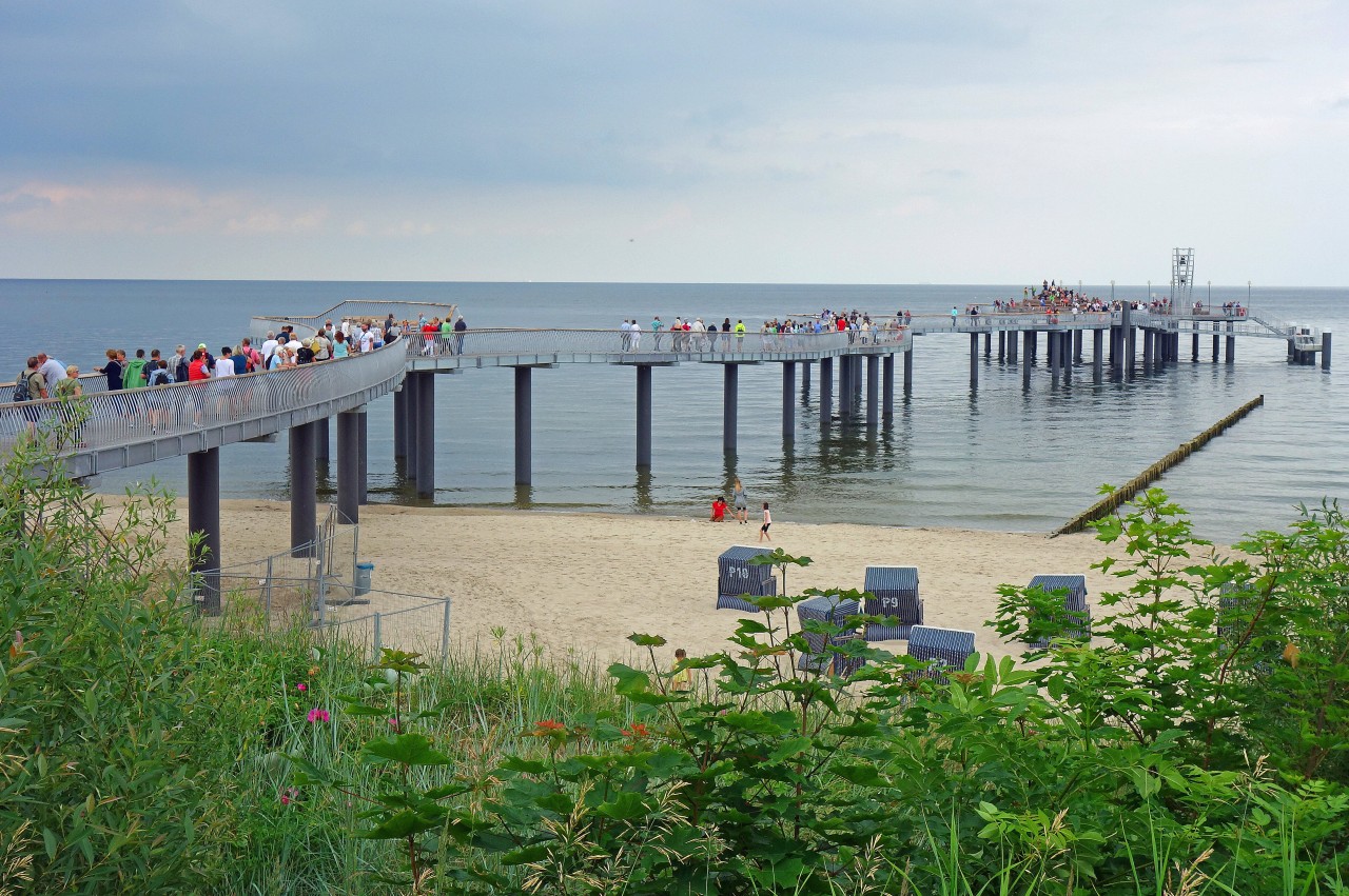 Usedom: Im Juni wurde die neue Seebrücke in Koserow offiziell eröffnet.