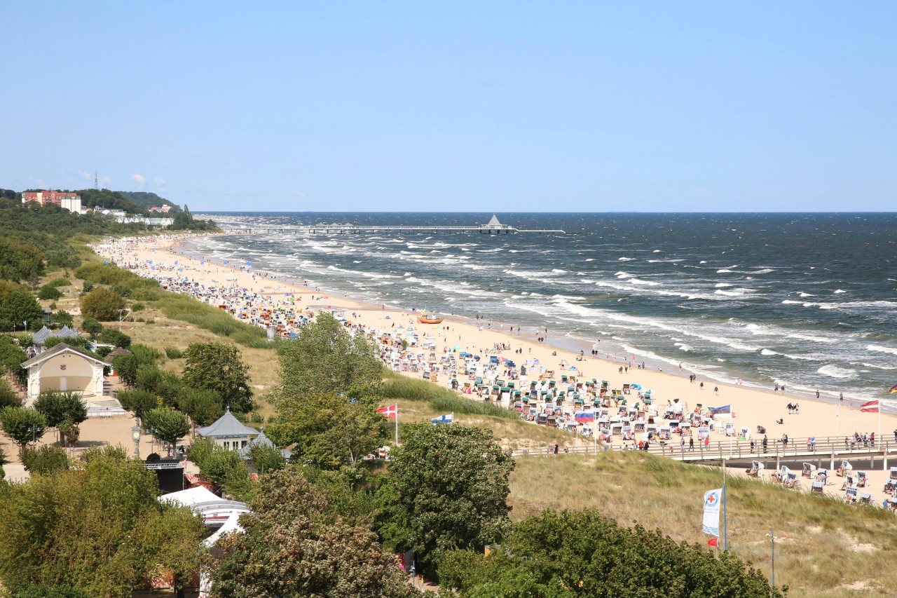 Der Ostsee-Strand von Warnemünde