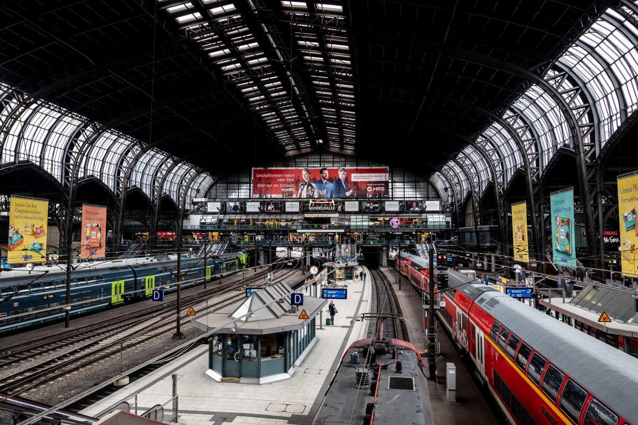 Die Wandelhalle im Hauptbahnhof von Hamburg.