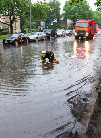 Unwetter in Hamburg am Donnerstagabend