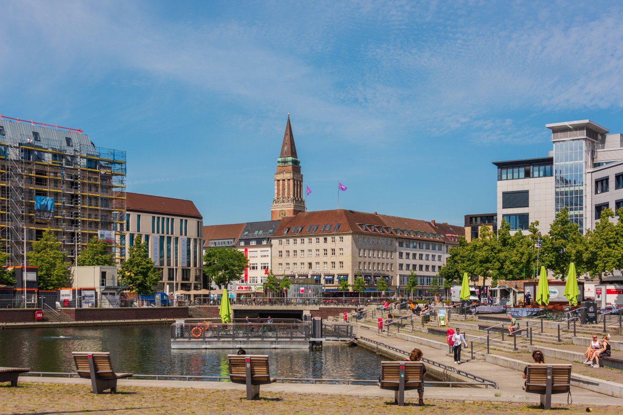 Die Innenstadt in Kiel wurde im Bereich der Fußgängerzone neu gestaltet. 