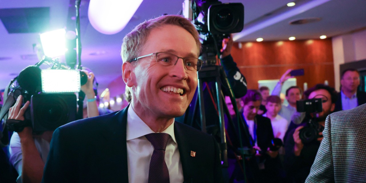 Ließ am Abend der Landtagswahl Schleswig-Holstein den Finger kreisen: Daniel Günther (CDU).