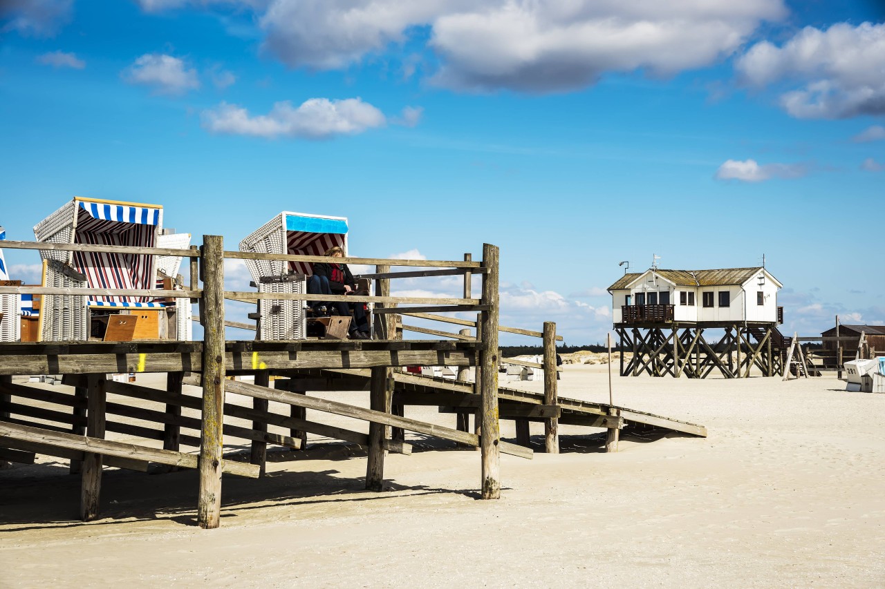 Idylle am Nordsee-Strand von Sankt Peter-Ording