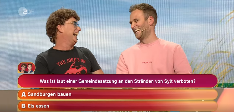 Da lachten Atze Schröder und Leon Windscheid noch über die Sylt-Frage...