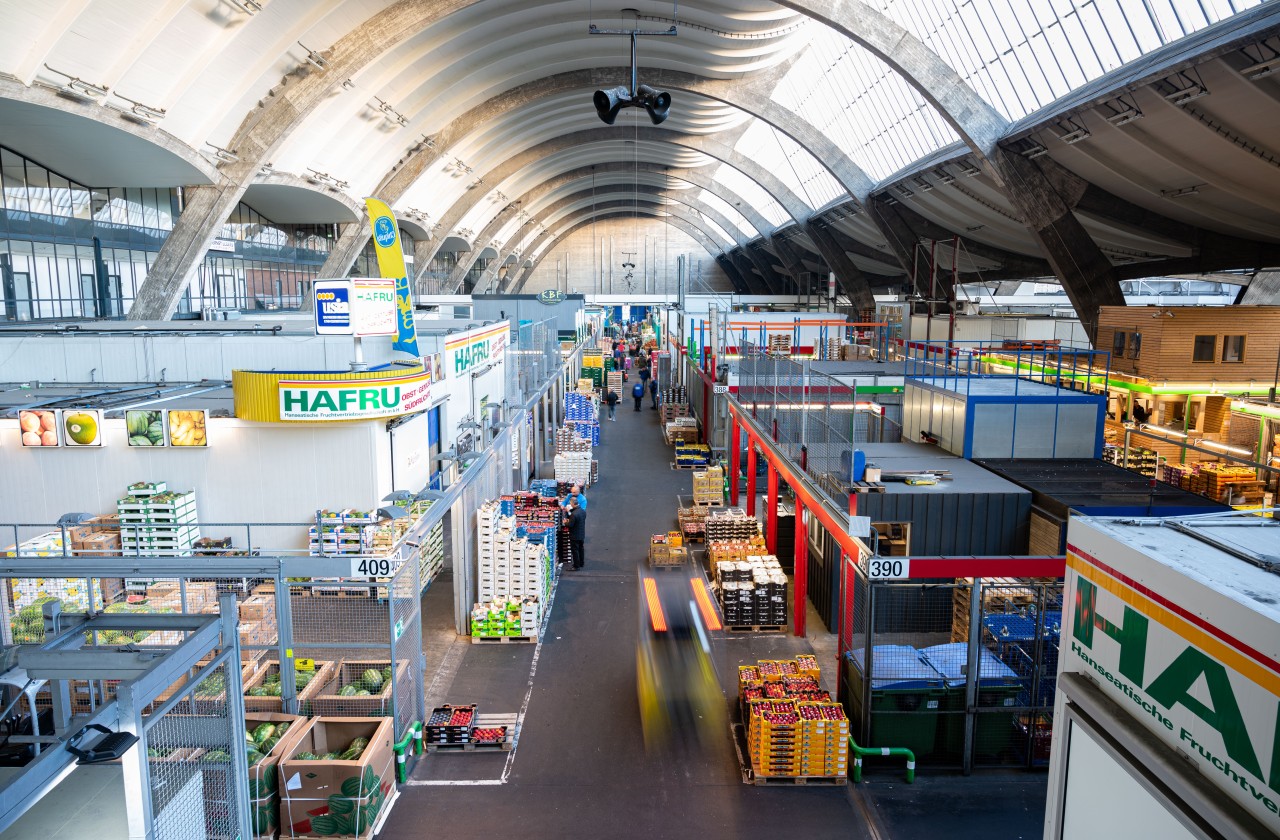 Der Großmarkt in Hamburg.