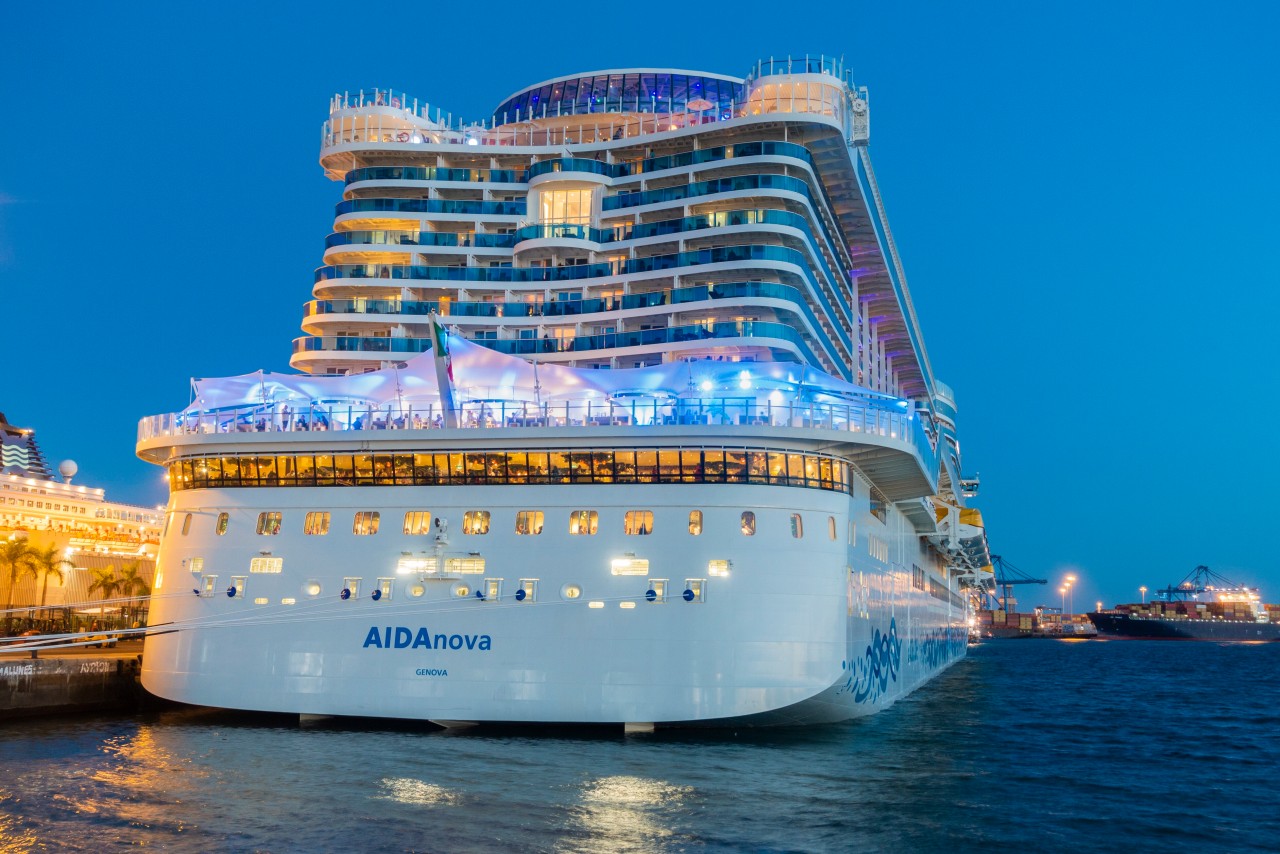 Heckansicht der „Aida Nova“.