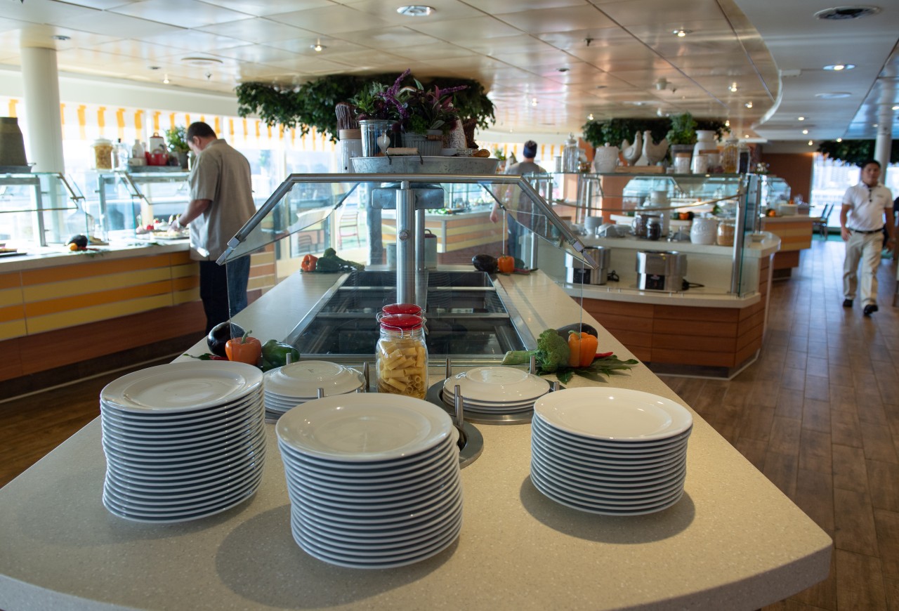 „Markt“-Restaurant auf einem Aida-Schiff.