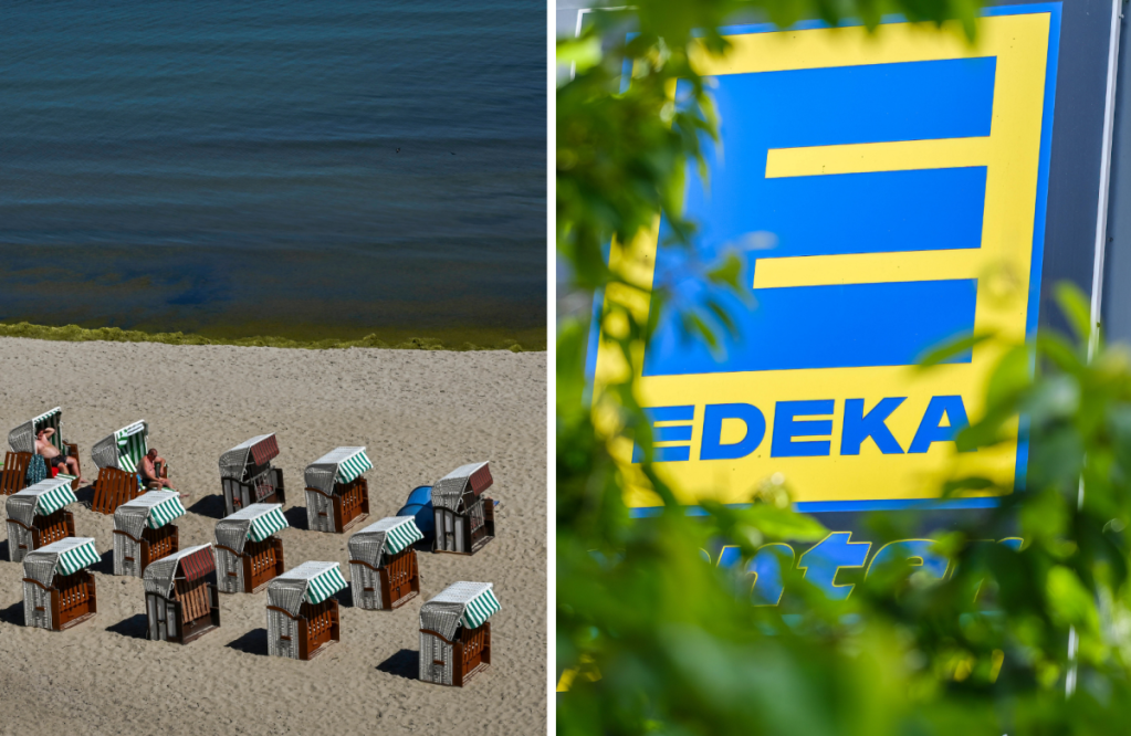 Selliner Strand und Edeka Logo