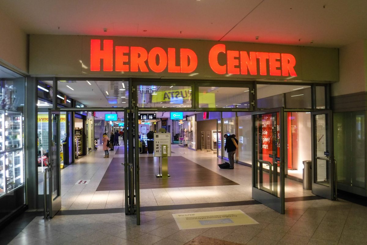 Eingang zum Herold-Center