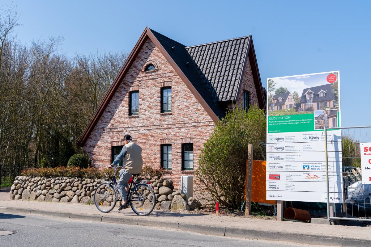 Bau einer Ferienwohnung auf Sylt.