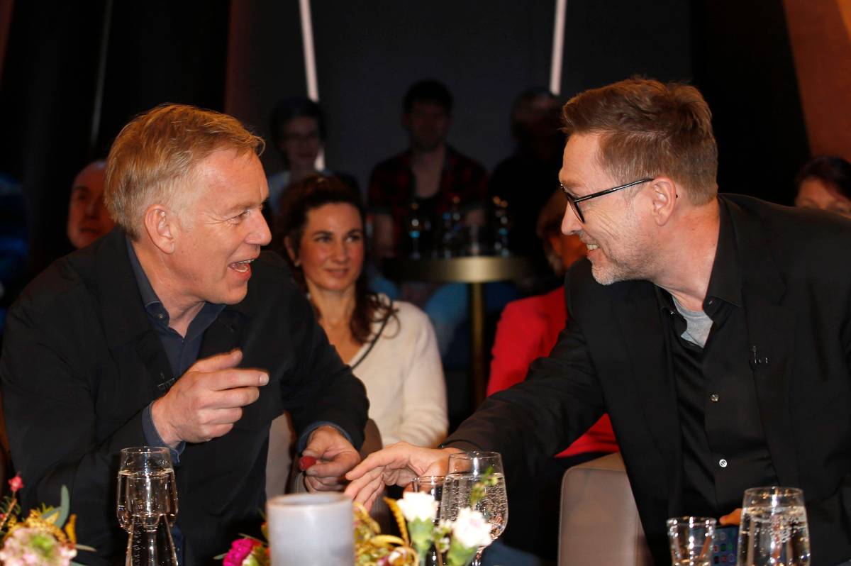 Johannes B. Kerner bei der Aufzeichnung der NDR Talk Show im NDR Fernsehstudio Lokstedt.