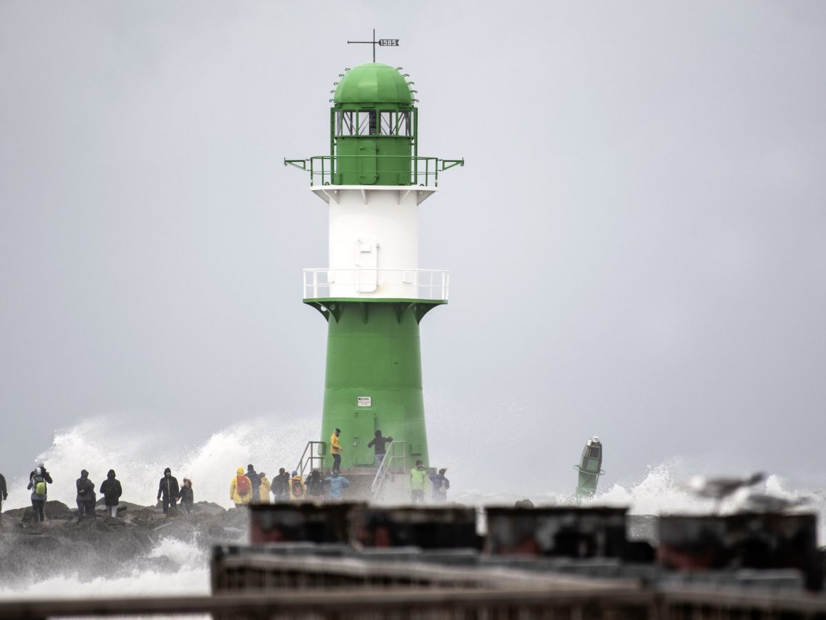 Stürmisches Wetter an der Ostsee