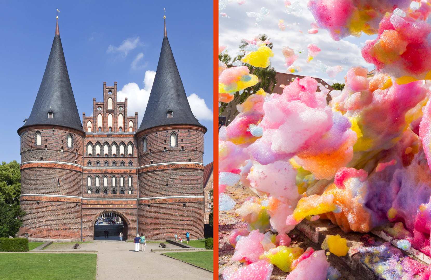 Ostsee: Farb-Aktion am Holstentor! Du wirst es nicht wiedererkennen ...
