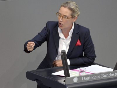 AfD-Chefin Alice Weidel: Polemik am Rednerpult im Bundestag.