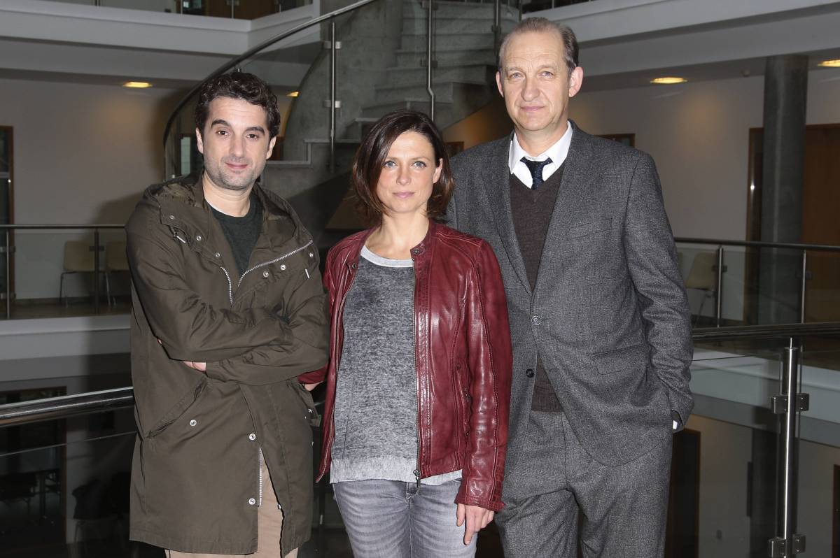 Oliver Wnuk, Julia Brendler und Peter Heinrich Brix von der ZDF-Serie 