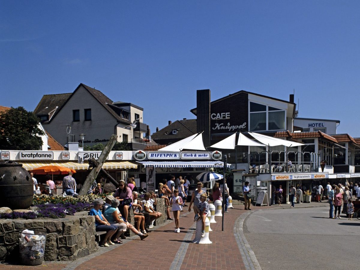 Die Innenstadt von Büsum.