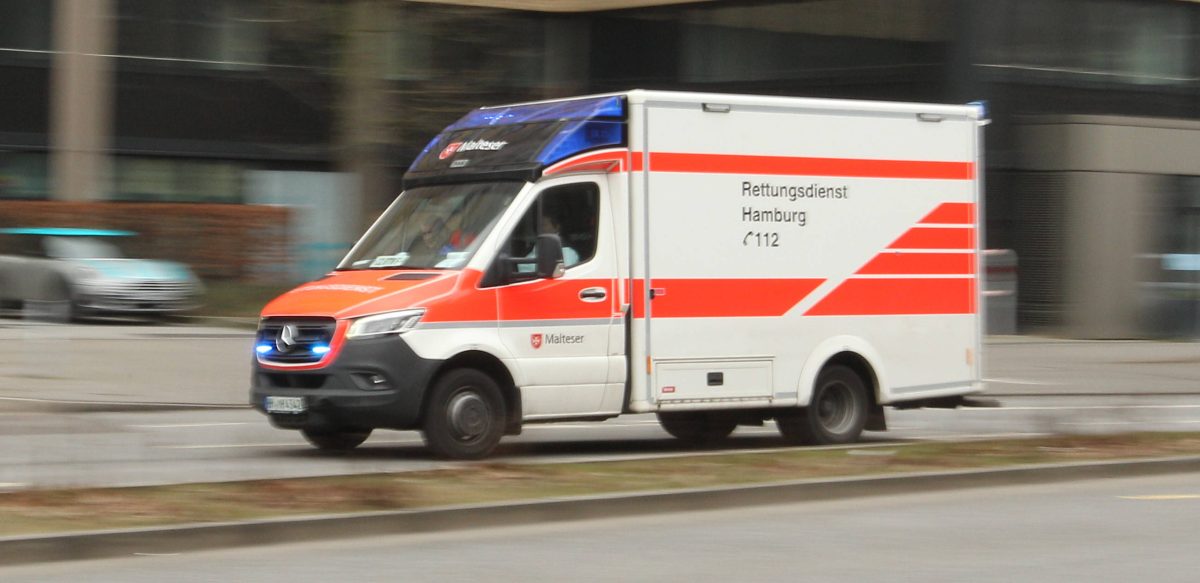 Ein Rettungswagen in Hamburg, Symbolbild