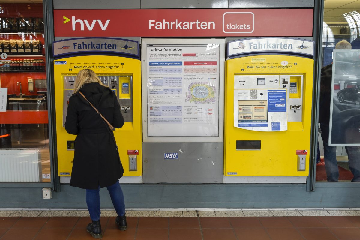 Ein Ticket-Automat von HVV.