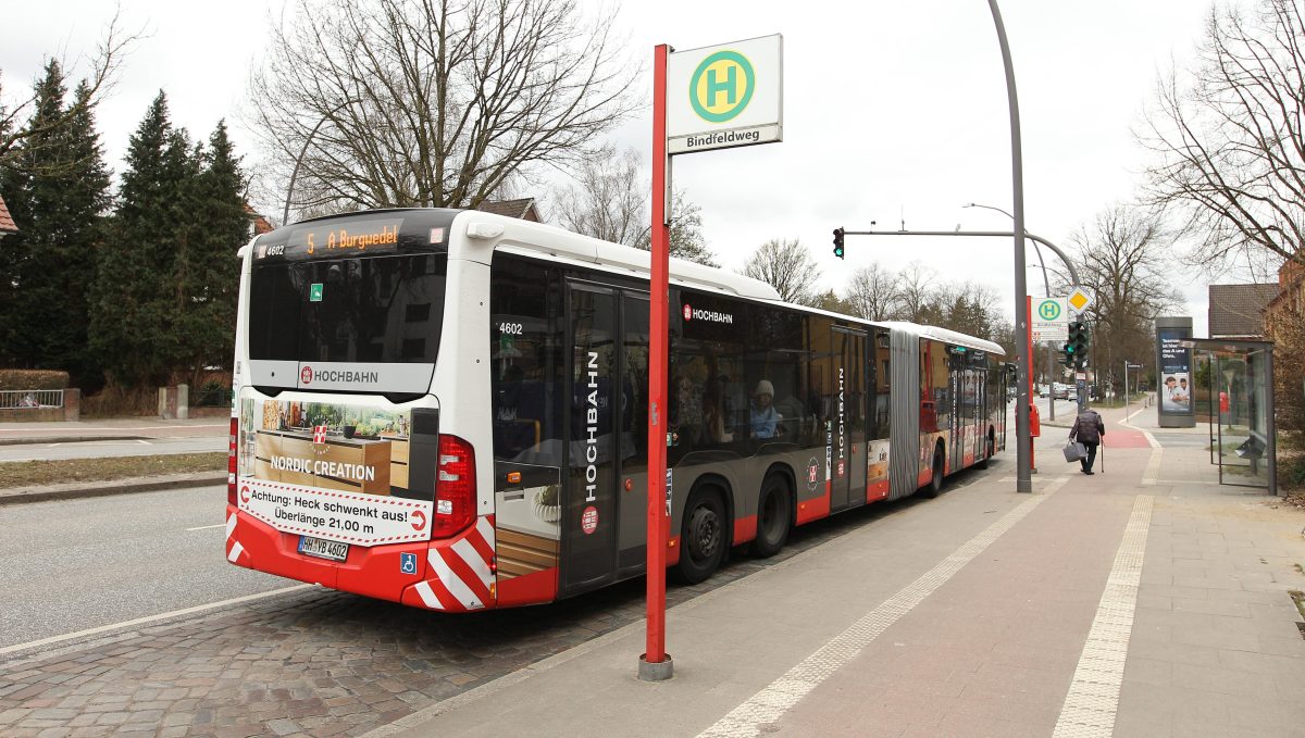 Ein Bus vom HVV.