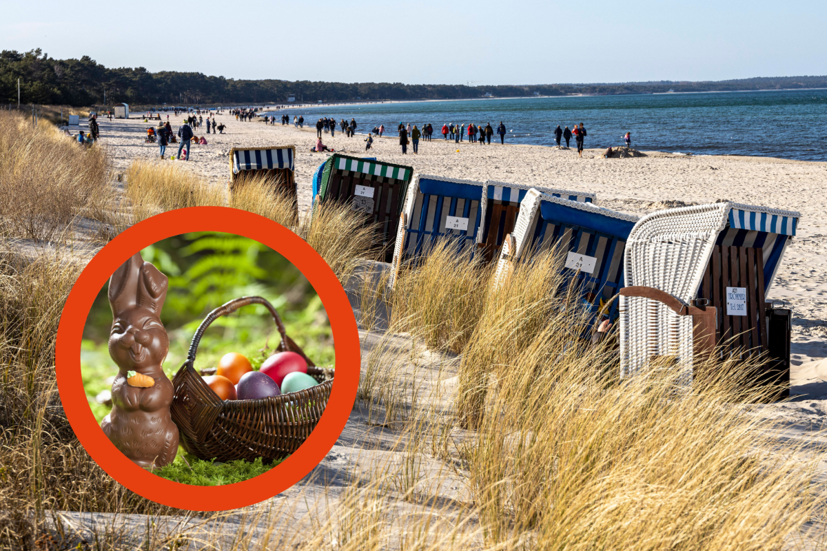 Ostern an der Ostsee (Collage).