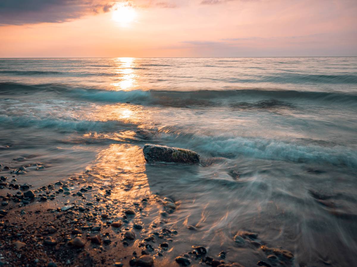 Sonnenuntergang am Strand