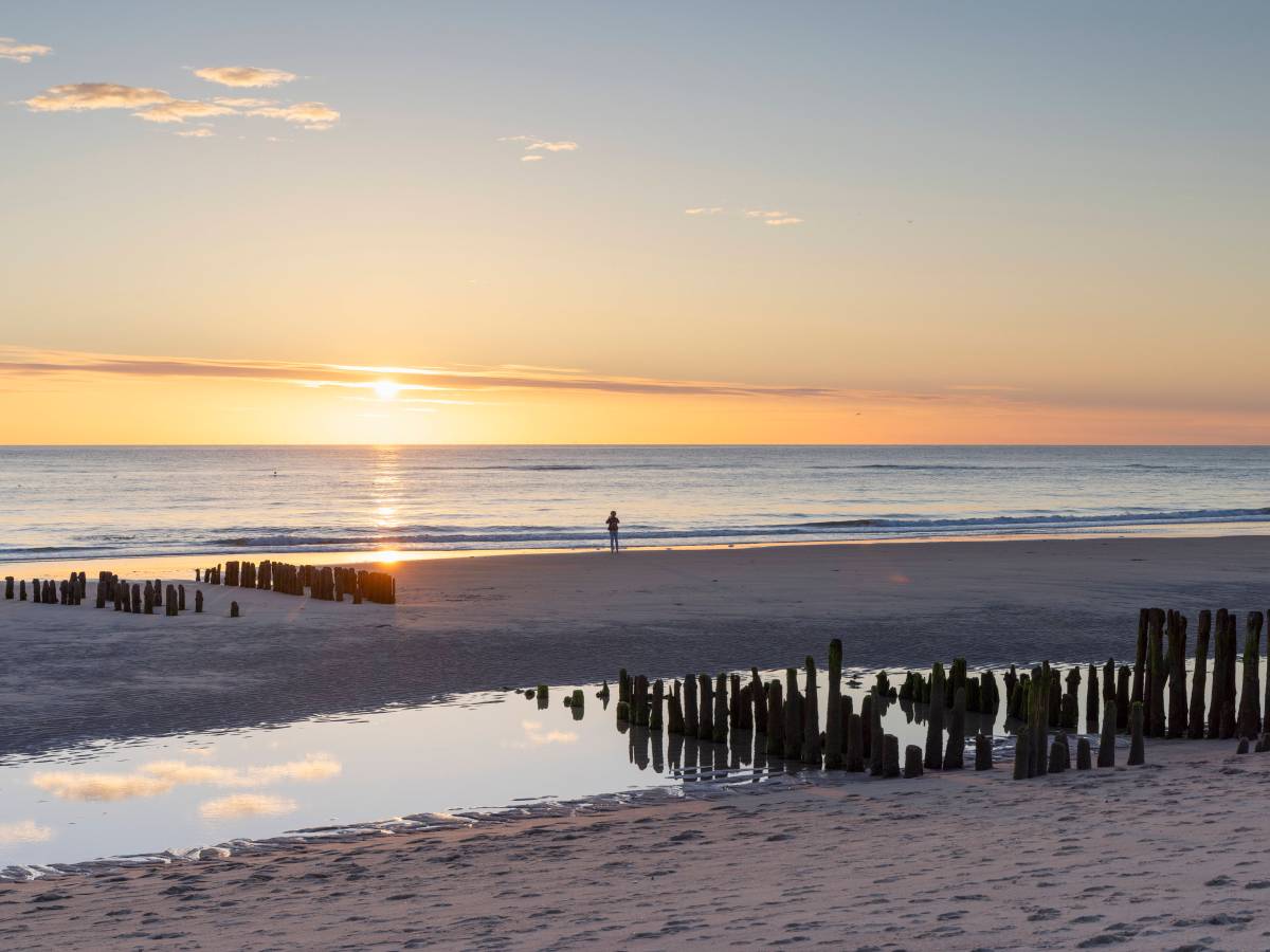Strand bei Sonnenuntergang