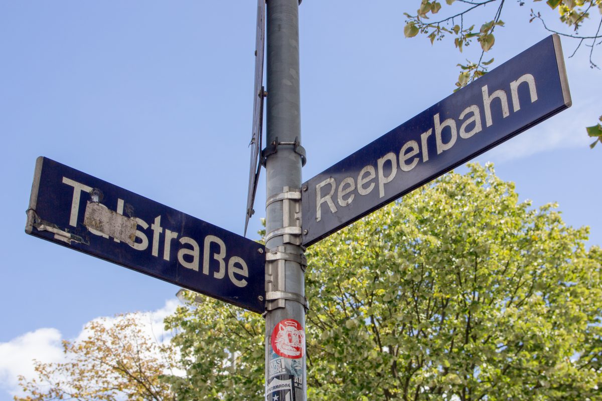 Die Talstraße in Hamburg.