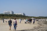Der Strand von Swinemünde an der Ostsee.