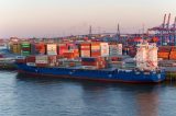 Der Hafen von Hamburg.