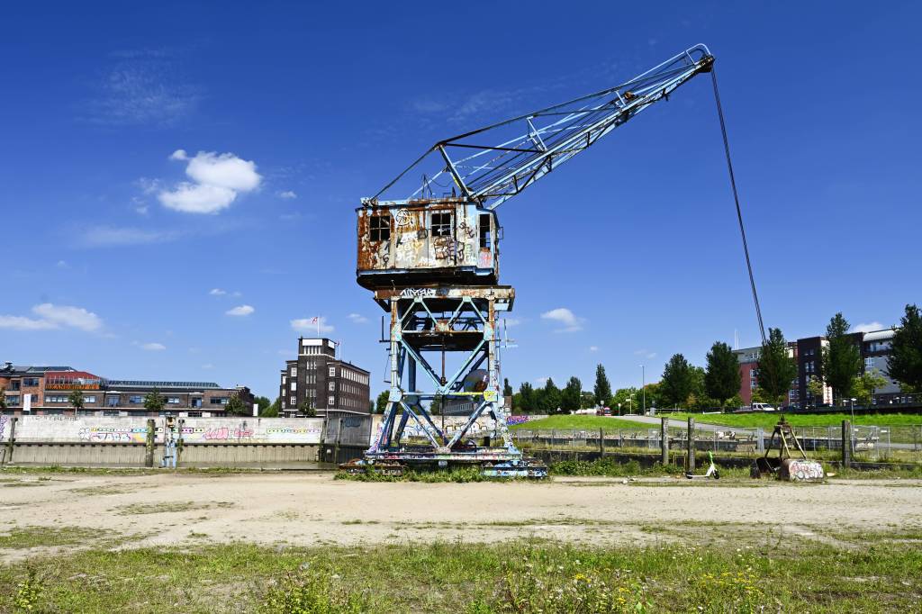 Löschkran am Billhafen