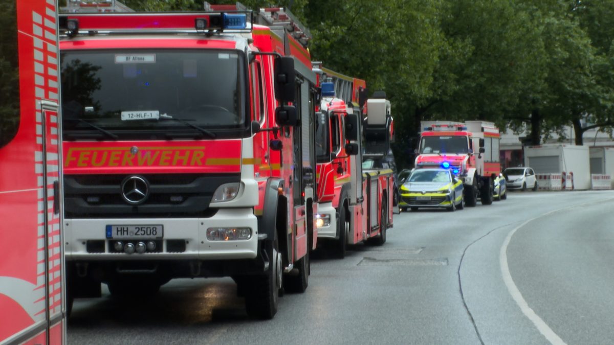 Unfall in Hamburg-Altona.