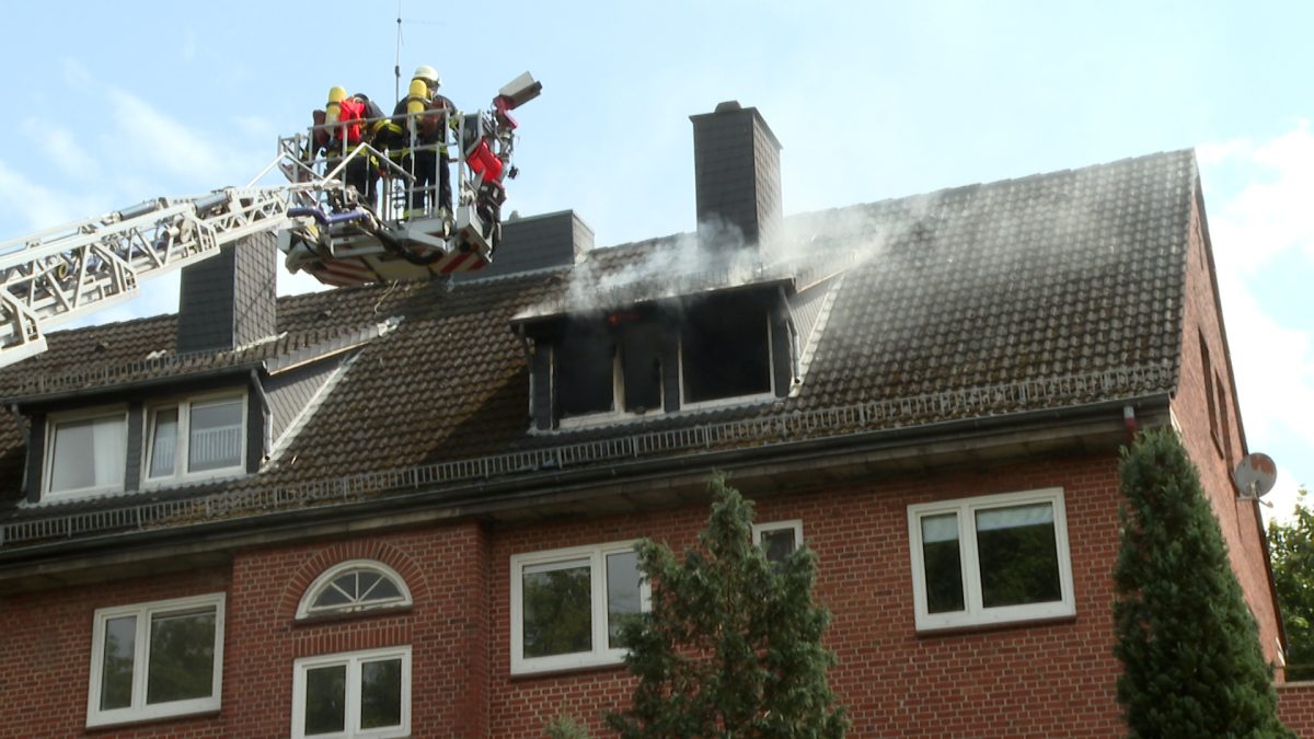 Brand in Hamburg-Alsterdorf.